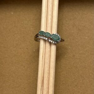 Estate Emerald CZ ring